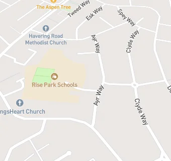 map for Rise Park Out Of School Club