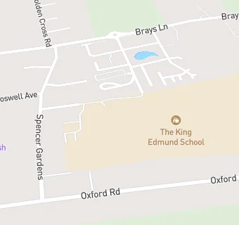 map for The King Edmund School