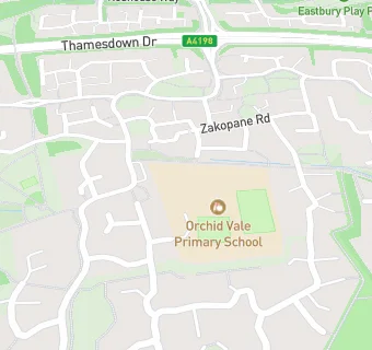 map for Orchid Vale Primary School