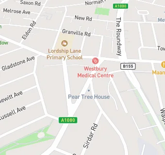 map for Westbury Medical Centre