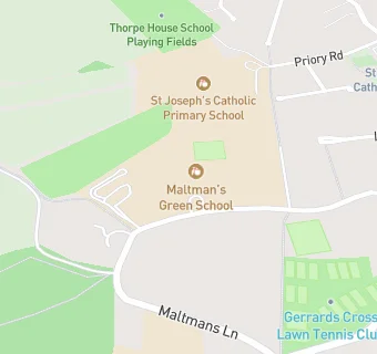 map for Thomas Franks at Maltmans Green School