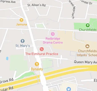 map for Queen Mary Practice