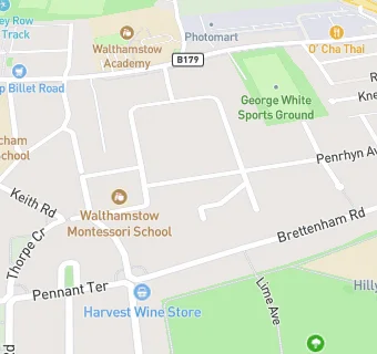 map for Walthamstow Montessori School