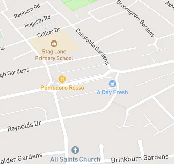 map for Mollison Way Surgery