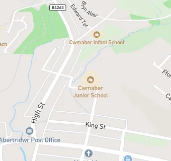 map for Cwmaber Junior School