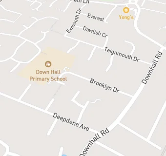 map for Downhall Primary School