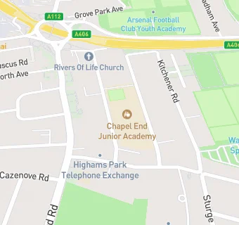 map for Chapel End Junior Academy