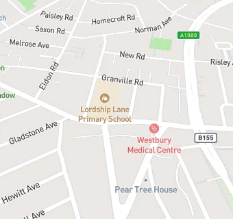 map for Lordship Lane Junior School