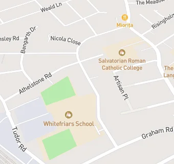 map for Whitefriars School