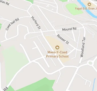 map for Maes Y Coed Primary School