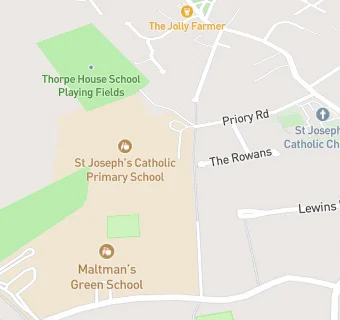 map for St Joseph's Catholic Primary School