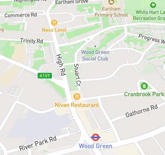 map for Wood Green Dental Clinic