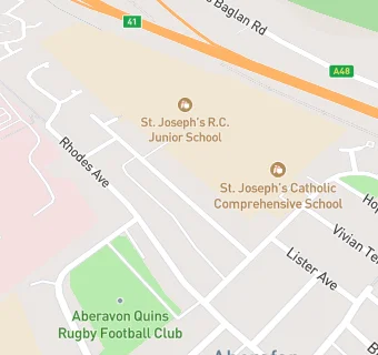 map for St Josephs RC Junior School