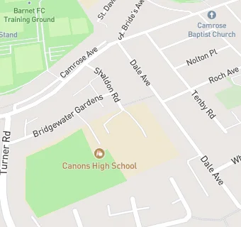 map for Canons High School