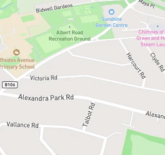 map for Alexandra Park Dental Practice