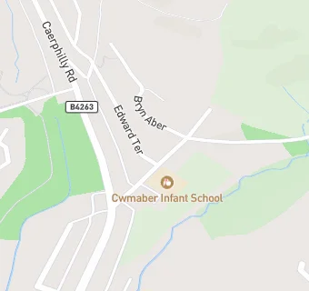 map for Cwmaber Infants Canteen