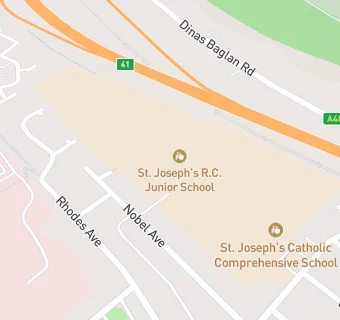 map for St Joseph's Catholic Junior School