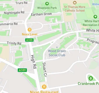 map for High Road Surgery, Wood Green Gp Surgery Wood Green