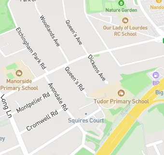 map for Tudor Primary School