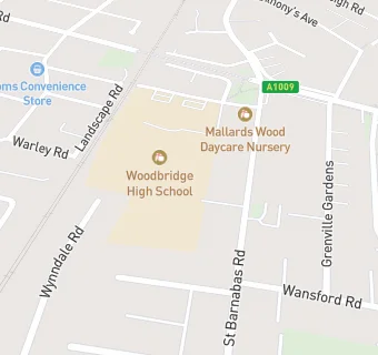 map for Woodbridge High School