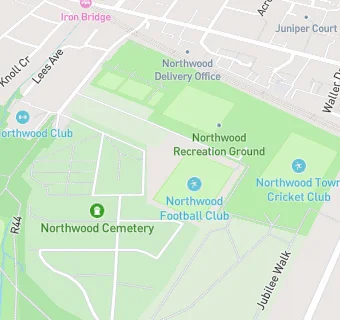 map for Northwood Football Club