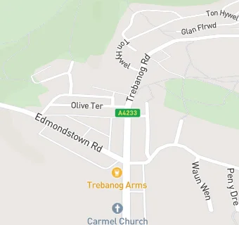 map for Trebanog Stores