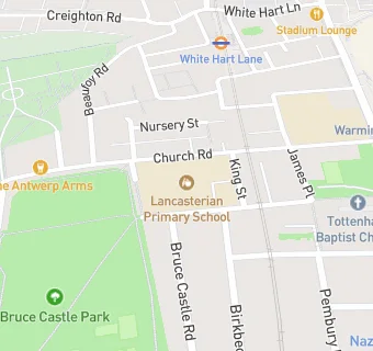 map for Lancasterian Primary School