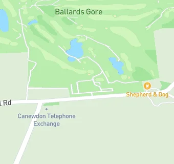 map for Ballards Gore Golf Club