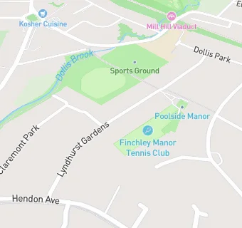 map for Finchley Manor Lawn Tennis, Squash And Health Club