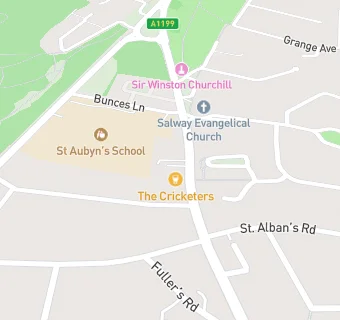 map for The Cricketers Public House