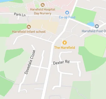 map for The Harefield