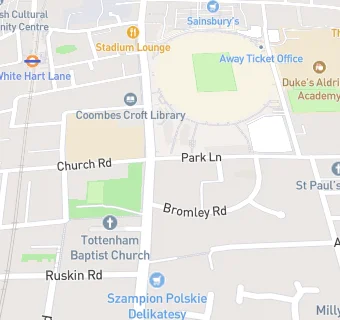 map for No 8 Tottenham