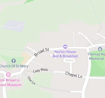 map for Uffington C Of E School