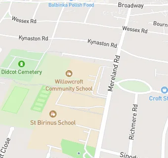 map for Willowcroft Community School