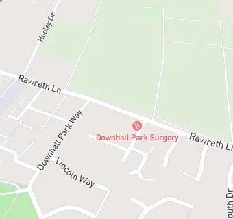 map for Downhall Park Surgery