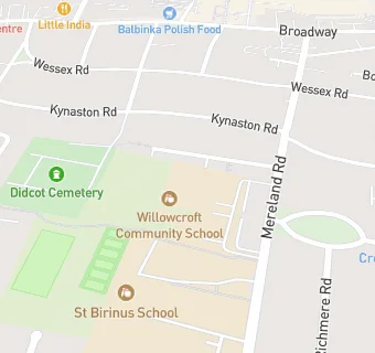 map for Willowcroft Community School