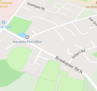 map for Harefield Cricket Club