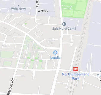 map for Northumberland Park Service Station