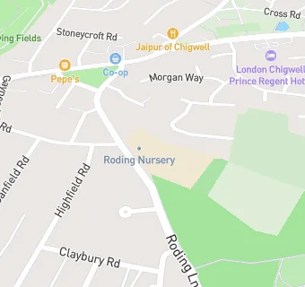 map for Roding Primary School