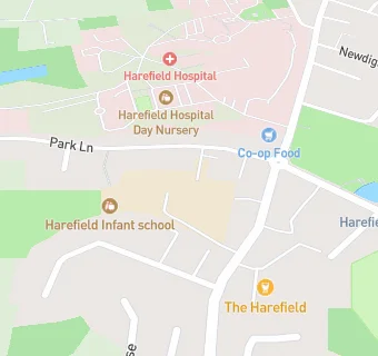 map for Harefield Junior School