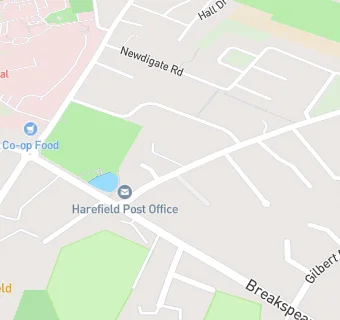 map for Harefield Post Office