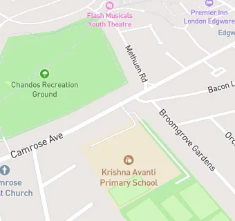 map for Krishna Avanti Primary School