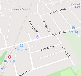 map for Hainault Station Pharmacy