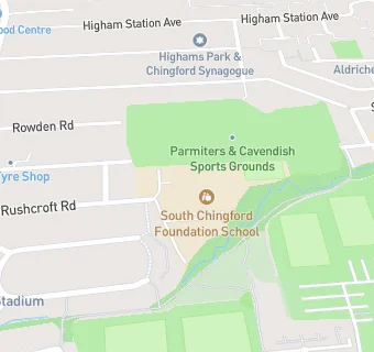 map for South Chingford Foundation School