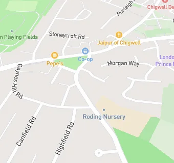 map for Roding Lane North Branch Surgery