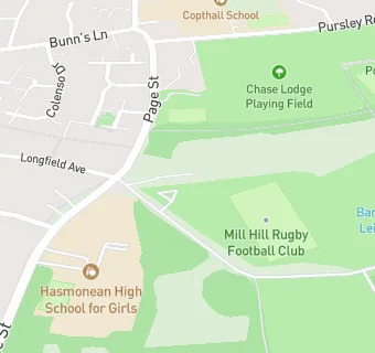 map for Mill Hill Rugby Club