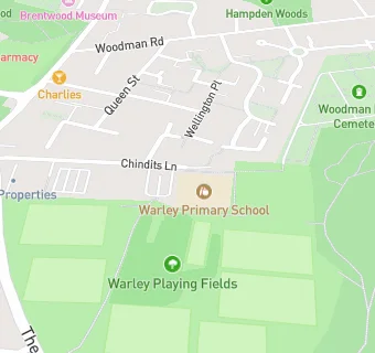 map for Warley Primary School