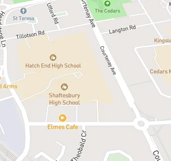 map for St Teresa's Catholic Primary School and Nursery