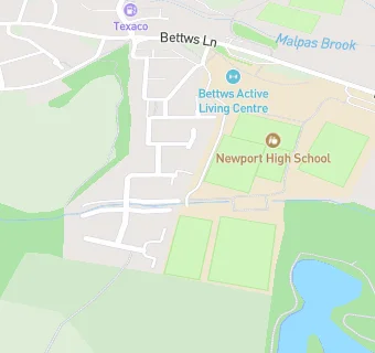 map for Newport High School