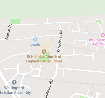 map for St Nicholas C of E Primary School